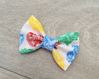 Pajarita para perros / Diapositiva en Dickie Bow / Estampado de Harry Potter / Hecho a mano en el Reino Unido / 100% Algodón / Lazo de cuello