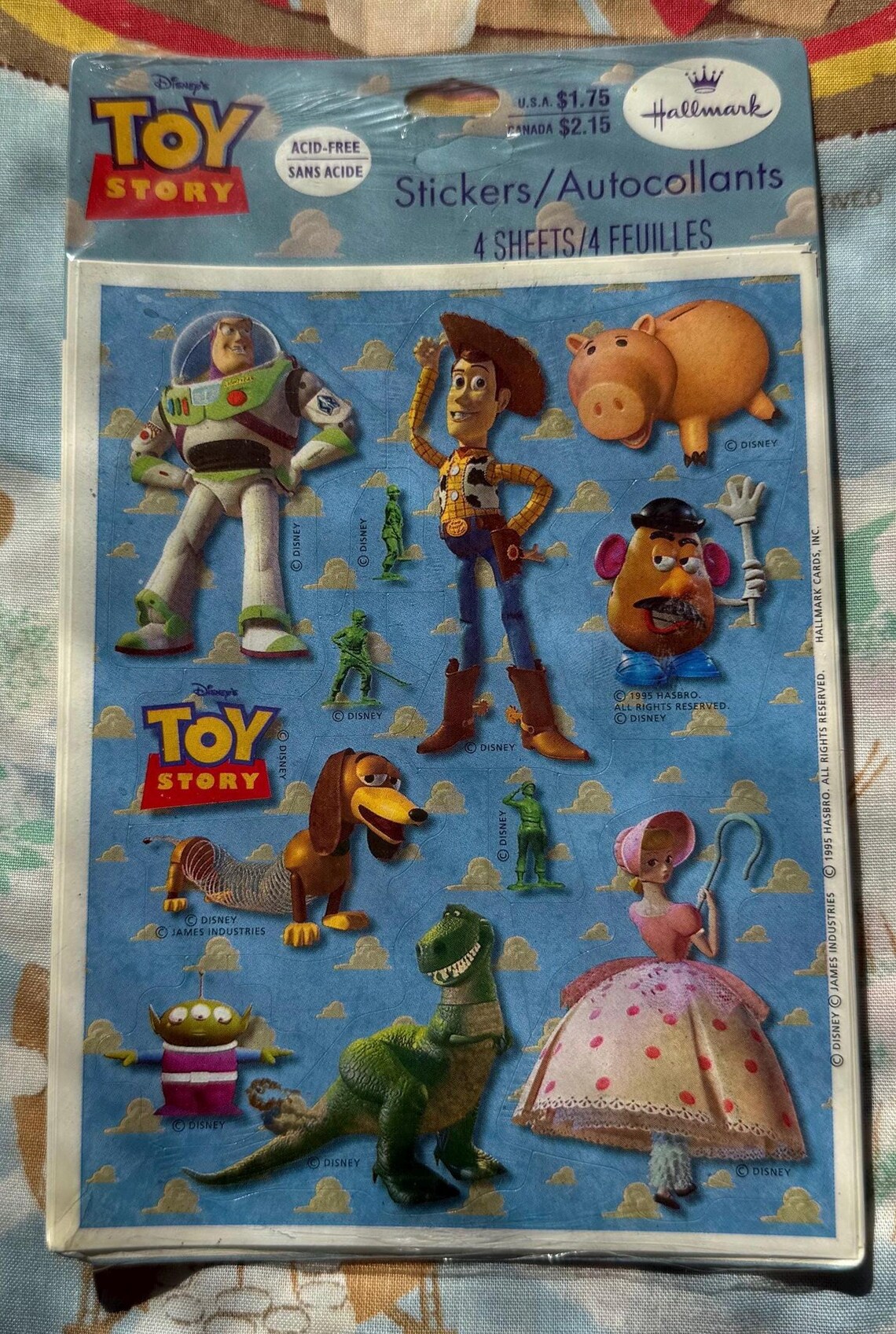 Vintage 1995 Toy Story Sticker Pack. *new in Sealed Package. - Etsy