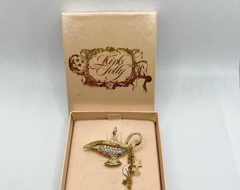 Vintage Kirks Folly lamp pin brooch