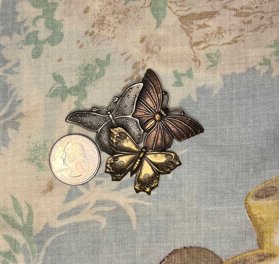 1990's era butterfly pin brooch - image 3