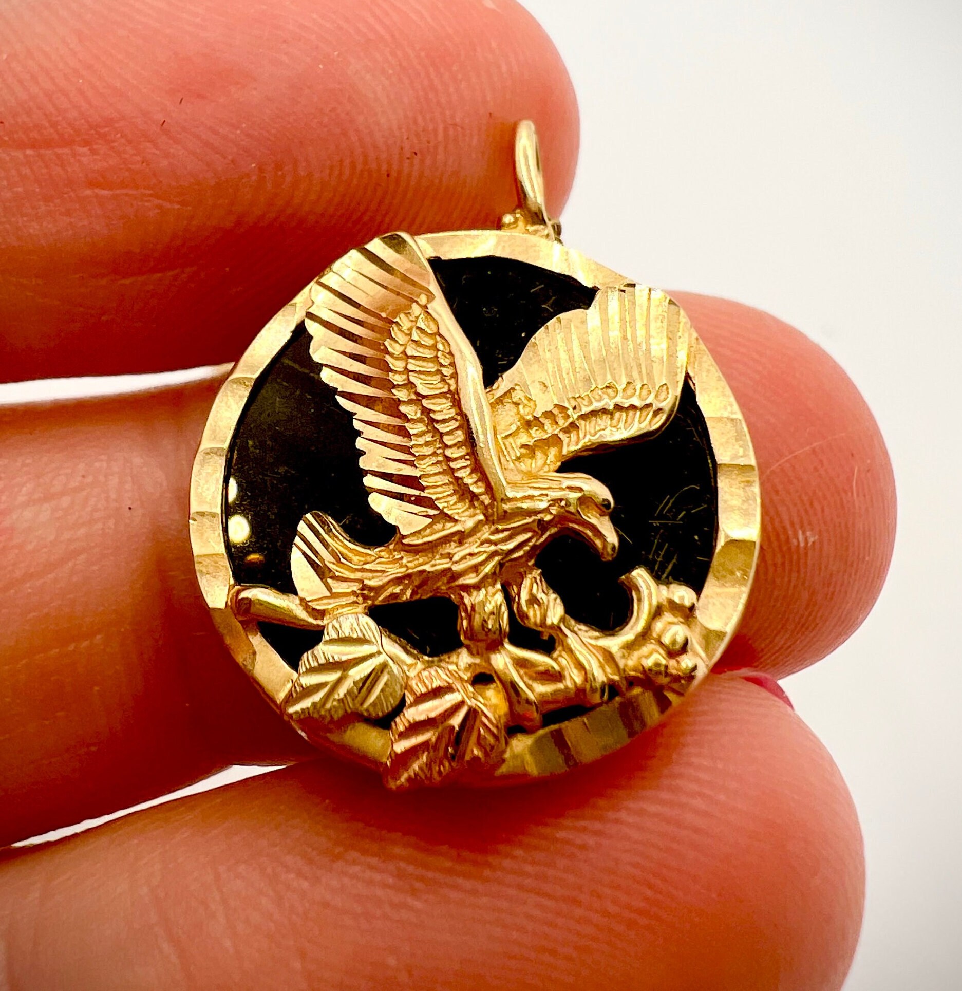 Black hills gold eagle pendant deals
