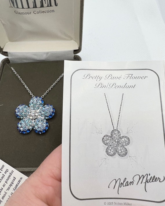Nolan miller flower necklace deals