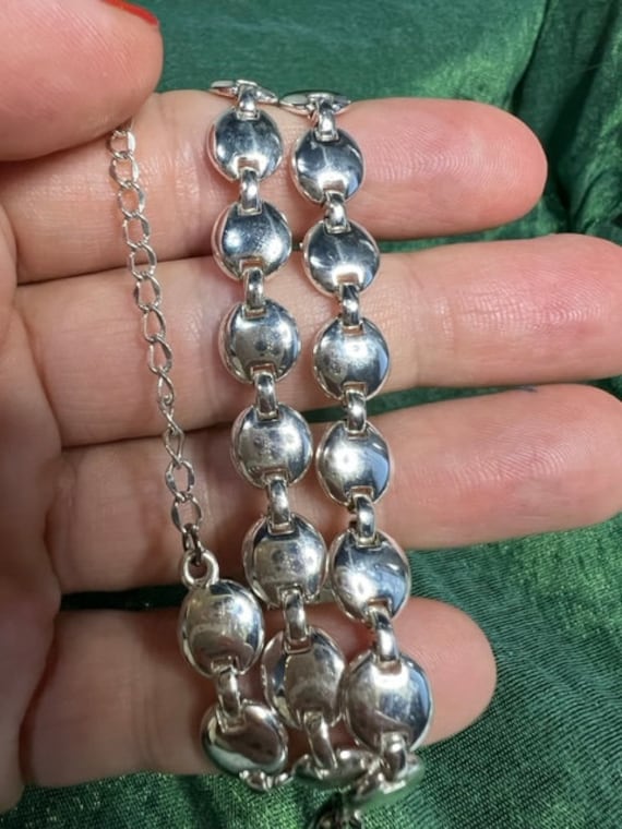 Vintage Carolina Herrera silver necklace - image 1