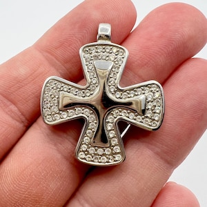 Vintage Milor Italy Diamonique cross