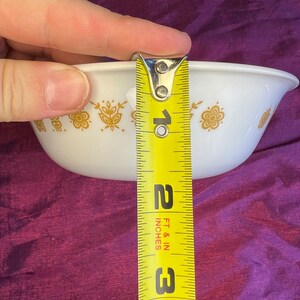Vintage 1970&#39;s Correlle by Pyrex Butterfly Gold small bowl