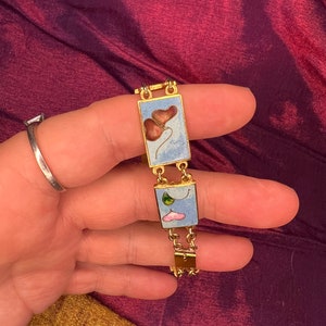 Vintage Robert Kuo cloisonne bracelet