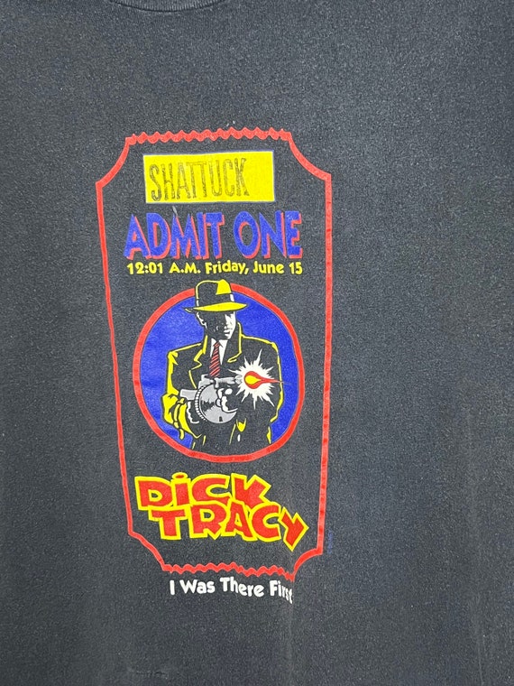 1990 Dick Tracy first showing t shirt