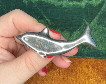 Vintage dolphin brooch pin
