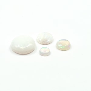 3mm - 7mm Opal White (Australian) Round Cabochon Natural Gemstone