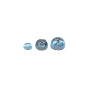 3mm - 5mm Topaz London blue Round cabochon Natural Gemstone