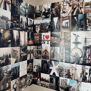 New York Collage Kit | Instant Digital Download | 125 Prints | New York Aesthetic | 4x6, 5x7, 8x10 | Printable Wall Art
