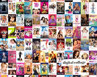 RARE Hip Hop Movie Posters 90's and 2000's Edition - Collage Kit (DIGITAL DOWNLOADS) 100 pcs, A3, Movie Poster Cover Wall