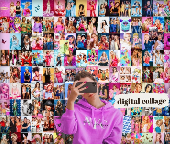 Y2K Collage Kit | Instant Digital Download | 150 Prints | Bright 2000's Aesthetic | 4x6, 5x7, 8x10 | Printable Wall Art