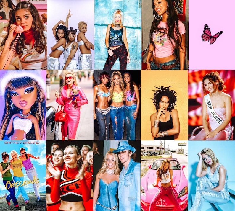 Y2K Collage Kit | Instant Digital Download | 150 Prints | Bright 2000's Aesthetic | 4x6, 5x7, 8x10 | Printable Wall Art image 2