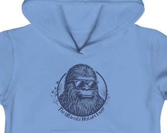 Sweat-shirt bigfoot pour enfants, sweat à capuche pour enfants, amoureux de la nature, chemise Bigfoot pour enfants, aventure en plein air pour enfants, sweat-shirt pour amoureux de la nature bigfoot.