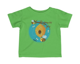 T-shirt abeille pour bébé, chemise bourdon pour bébé, amoureux de l'extérieur