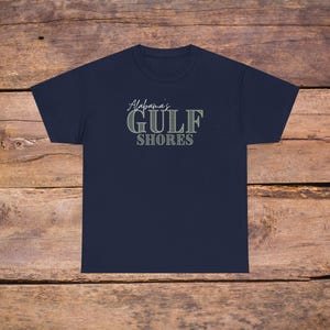 Gulf Shores Graphic Tee - Casual Summer T-Shirt, Beachwear, Gift for Travelers, Vacation Look, Alabama Style
