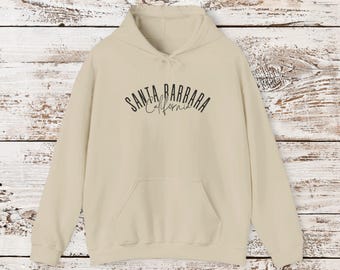 Santa Barbara California. Santa Barbara sweatshirt. California hoodie. Travel lover. Beach lover. California beaches. Santa Barbara gifts.