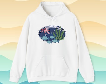 Tropical Fish Adult Hoodie, Australia Coral Reef Unisex Sweatshirt, Great Barrier Reef, Gift for Ocean Lovers, Scuba Divers, Marine Biology