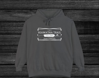 De Hiawatha Trail fiets fietstocht trein tunnel Idaho Montana outdoor avonturen leuke cadeaus sweatshirt hoodie fietsroutes Montana cadeaus.