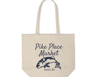 Pike Place Market Seattle reusable shopping bag Pike Place gifts for mom shopping bag sustainable bag Pike Place Seattle Washingon gifts.