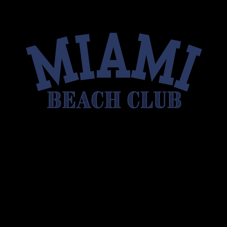 Miami Beach Club Sweatshirt Florida Beach Womens Sweatshirt Miami Beach ...