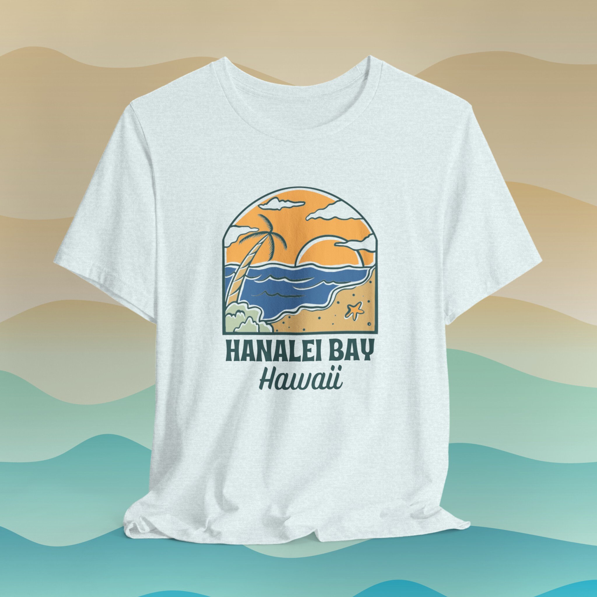 Hanalei Bay Hawaii Beaches Tee Hanalei Kauai Hawaii Tshirt Scenic