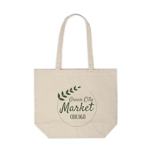 Green City Market Chicago reusable shopping tote Farmers market Chicago sustainable shopping bag Chicago gifts produce reusable bag.