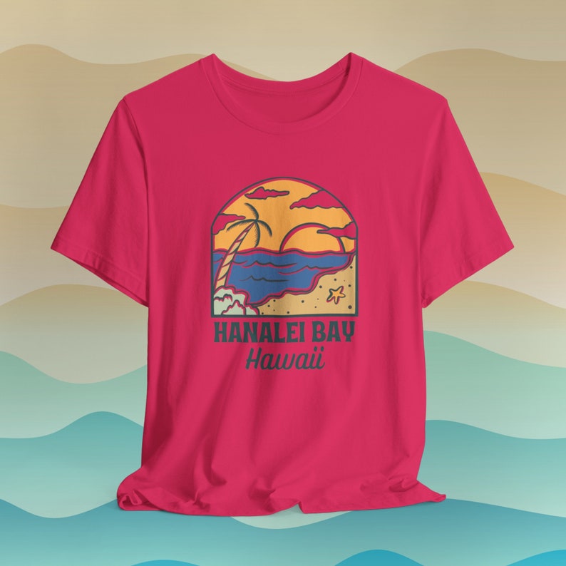 Hanalei Bay Hawaii Beaches Tee Hanalei Kauai Hawaii Tshirt Scenic
