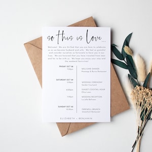 Wedding Welcome Letter Template, Wedding Guest Hotel Welcome Bag Letter Editable, Printable Hotel Welcome Note, Instant Download, Templett