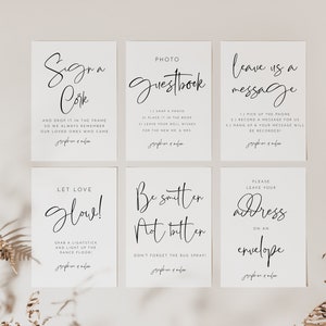 Wedding Signs Bundle, Wedding Ceremony Bundle, Wedding Reception Signs Bundle, Printable Wedding Signs Bundle, Instant Download, #Josephine