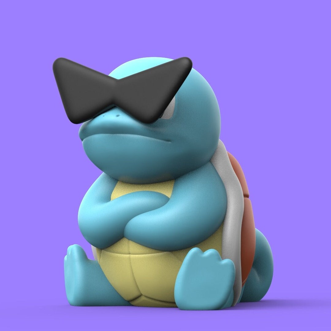 Hand-painted Squirtle Squad Leader Customizable Colors and Engravings ...