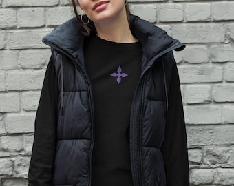 Bestickter Jäger Anime Spinne Anführer Longsleeve