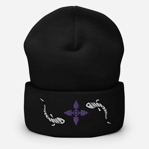 Embroidered Spider Leader Anime Beanie