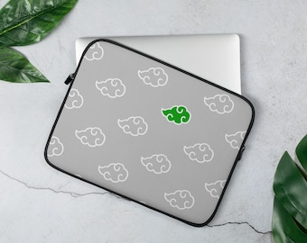 Ninja Anime Grün Wolke Laptop Tasche