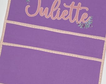 Personalized School Desk Caddy: Chair Back Organizer with Pockets