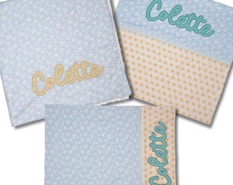 Girls Personalized Nap Set: Custom Pillowcase, Blanket & Mat Cover