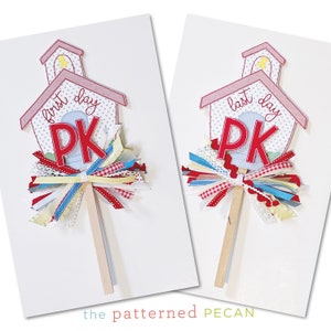 Letrero escolar • Casa de la escuela (colores primarios) / Primer y último día / Accesorio para fotos de regreso a clases / Letrero personalizado del primer día / Letrero escolar personalizado