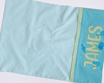 Custom Embroidered Kids Pillowcase: Personalized Toddler or Standard Size