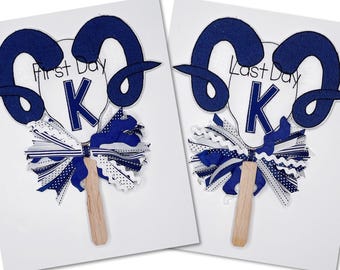 Personalized School Sign: Mascot Photo Prop - First & Last Day