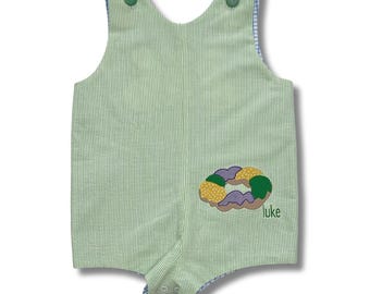 Boys Mardi Gras Jon Jon Outfit – Handmade Jon Jon – Personalized Parade Outfit