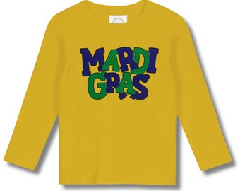 Boys Mardi Gras Shirt | Purple Green Gold | Kids Mardi Gras Shirt | Parade Outfit | Youth Mardi Gras Top
