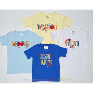Kids Back to School Shirt • Custom School Shirt • Kids Name Shirt • School Shirt for Boys and Girls • Custom Name Shirt • School Shirt