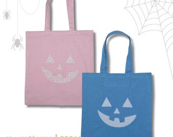 Custom Halloween Tote Bag: Cotton Trick-or-Treat Bag