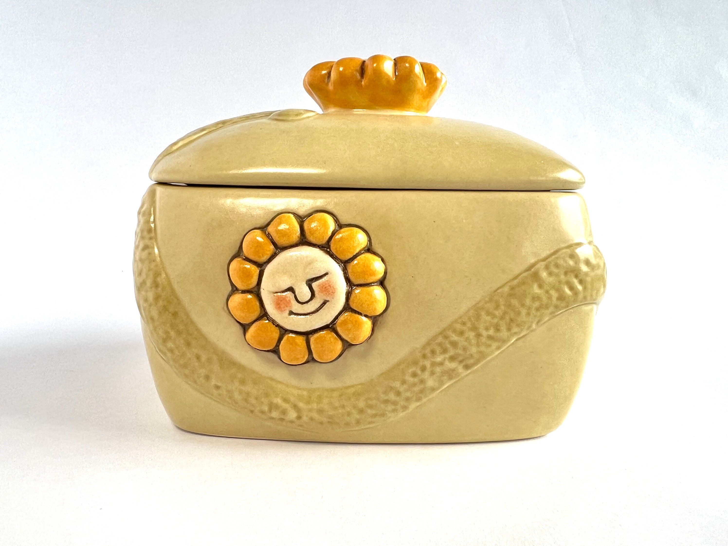 Vintage Thun Lidded Sunshine Ceramic Box 