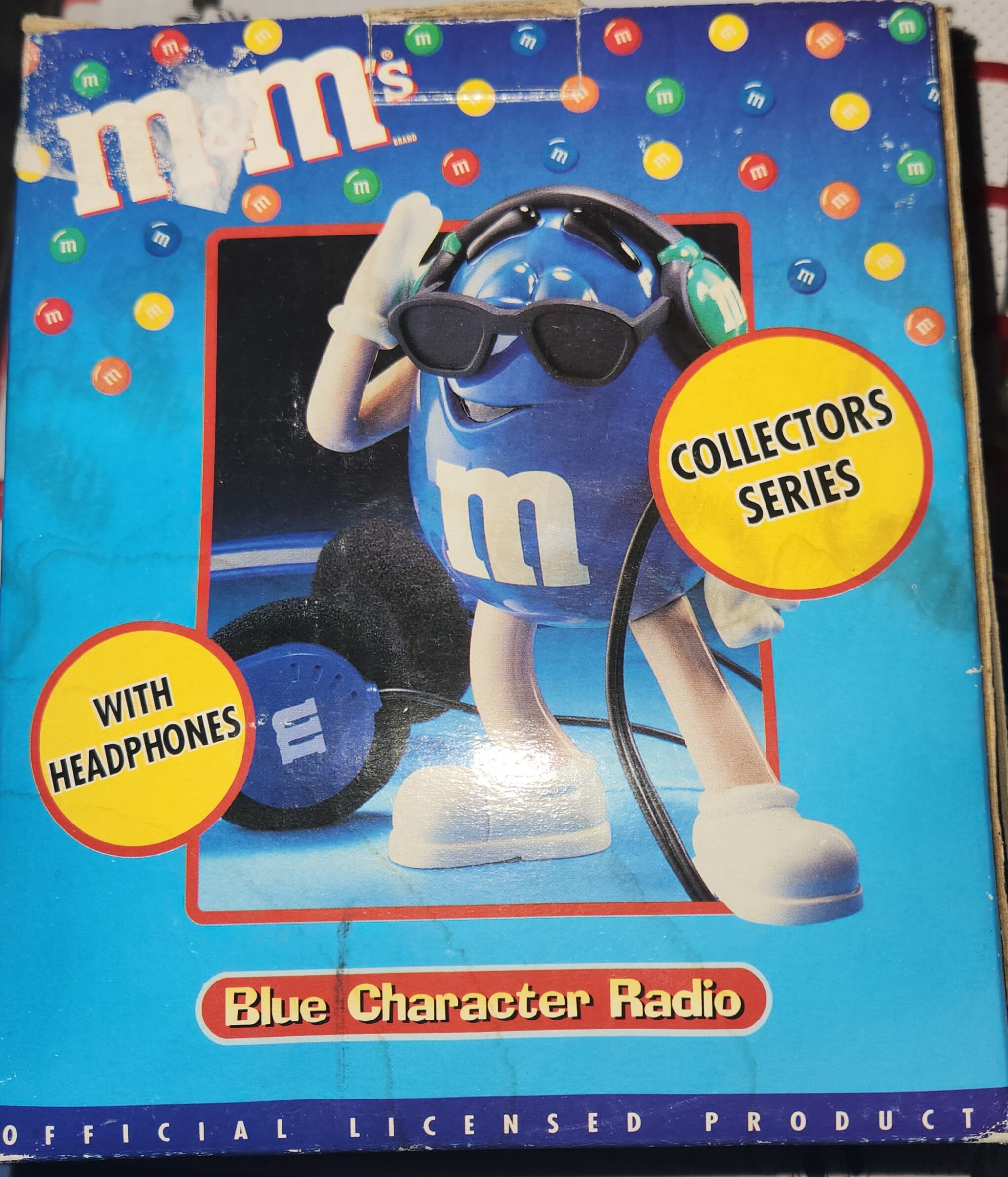 m&m'sラジオ m&m's mini radio FOR SALE Groovy Blue Radio 本体、ストラップ
