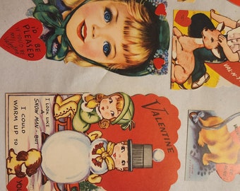 10 unbenutzte Vintage Karten zum Valentinstag