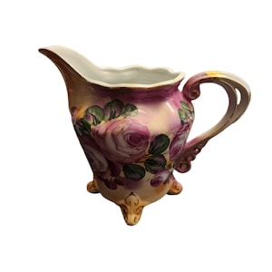Antique Limoges China Hand Painted Pitcher