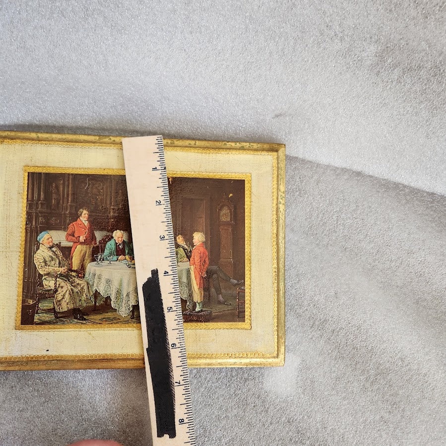 Vintage Florentine Gold Gilt/ivory Picture/wall Plaque Italian Wood ...