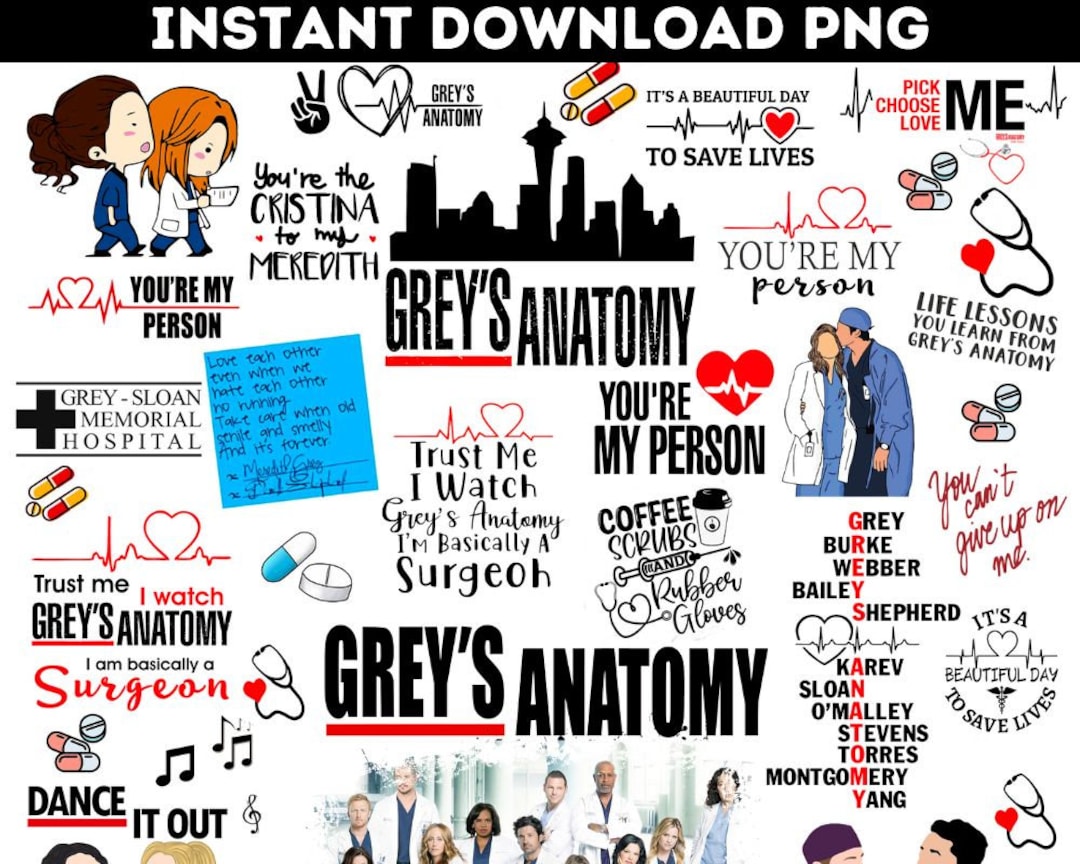 Grey's Anatomy design Grey Anatomy PNG Grey's Inspired Anatomy 20oz PNG ...